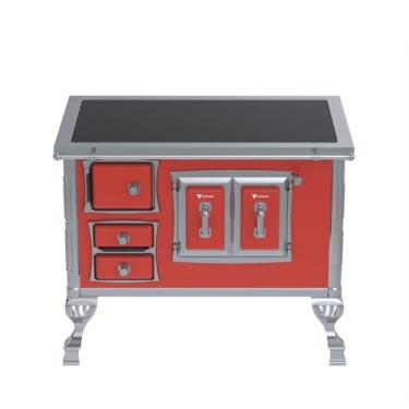 Imagem de Fogão a Lenha GII N 2 Sec Xviii Premium Vermelho Saida Direita