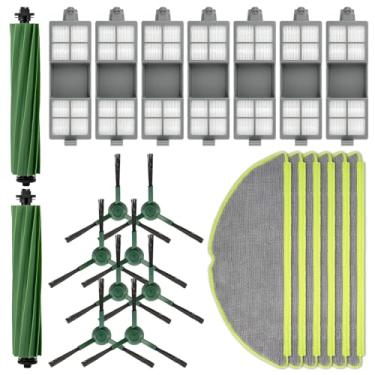 Imagem de (23 peças) 205 peças de reposição para aspirador de pó compatíveis com aspirador de pó iRobot 205 DustCompactor, 2 escovas de rolo, 6 esfregões, 8 escovas laterais, 7 filtros HEPA, kit de acessórios