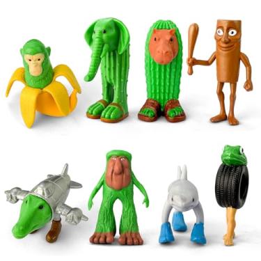 Imagem de 8Pcs Italian Brainrot Action Figures,Tralalero Travala Toy Set Tralalero Travala,Tung Tung Tung Sahur, Brr Brr Patapim - Brainrot fidget Toys,Decorations Gifts for Office Room Figurine Decor (8PCS-E)