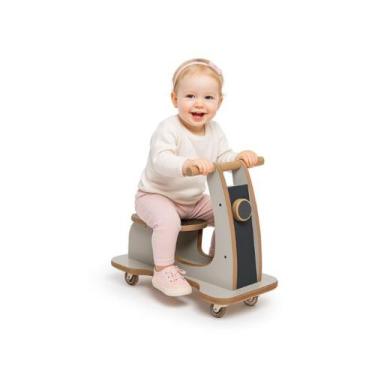 Imagem de Mini Motoca lambreta infantil Madeira - almeida móveis