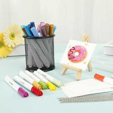 Imagem de DJAPWPX Tinta mágica inchada com corrente de contas de marcador, kit DIY de papel de pintura fofa 3D para fazer cartazes, decoração de férias (A)