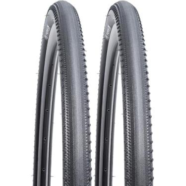 Imagem de YUNSCM Pneus de bicicleta leves 700C 700x40C (ETRTO 42-622) 60TPI Nylon, resistente a perfurações, compatível com pneus de bicicleta 700x38C 700X40C 700X42C - 2 peças (Y-1155)