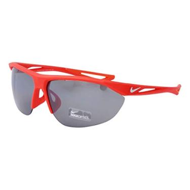 Imagem de Nike Óculos de sol EV0916-600 Tailwind Swift Armação Cinza com Lente Flash Prateada, Matte Bright Crimson/Branco