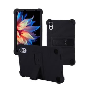 Imagem de Capa para tablet Blackview ZENO 1 de 8 polegadas, capa protetora de borracha leve à prova de choque, capa protetora de silicone macio ajustável para crianças, preta