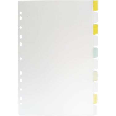 Imagem de Divisória Fichário Plástica 10 Projeçoes Pp A4 Com Visor Tr