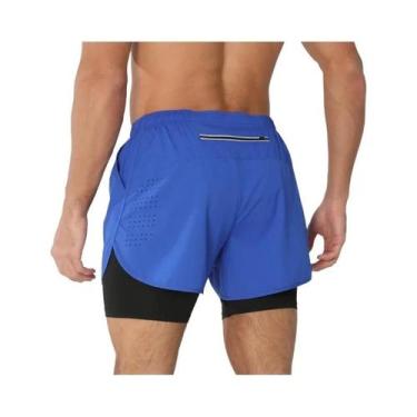 Imagem de Shorts Masculinos De Secagem Rápida 2 Em 1 Para Corrida, Treino E Musc