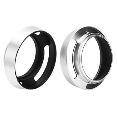 Imagem de Tbest 2pcs Liga de Alumínio Hollow Out Lente capô de 46 Mm para Câmera Prata Superfície Fosca de Alta Resistência Controle de Luz Durável Proteção da Areia do Neve de Chuva