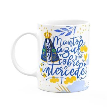 Imagem de Caneca Religiosa N.S Aparecida - Manto azul - JPS INFO