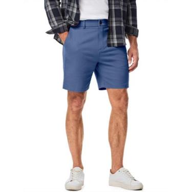 Imagem de Shorts JMIERR Slim Fit Chino de 18 cm com costura interna para homens,