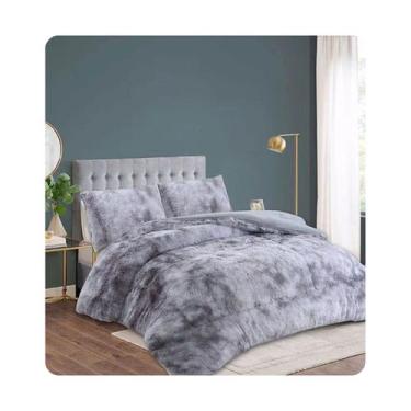 Imagem de Edredom Hairy Meather Grey Pluma com Chiporro Super King 250 - Lightbe