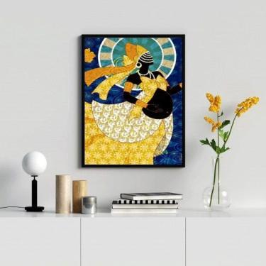 Imagem de Quadro Decorativo Candomblé Oxum Grávida - 24x18cm