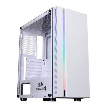 Imagem de Gabinete Gamer Redragon BlackBird, Mid Tower, RGB, ATX, Lateral Vidro 