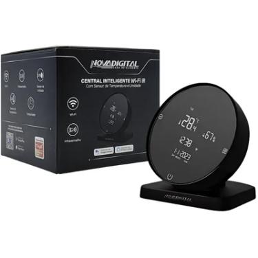 Imagem de Central Inteligente Wi-fi Com Sensor De Temperatura E Umidade Novadigital Tuya