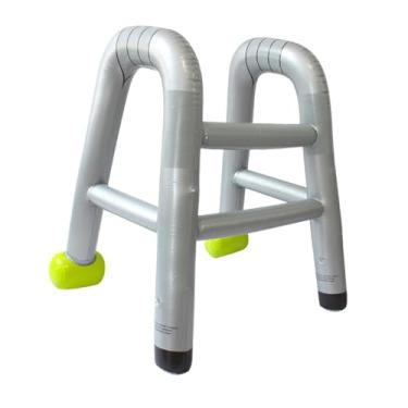 Imagem de KiBcsLic Andador inflável engraçado para festa de idosos, acessório de fantasia hilária de Halloween para idosos, auxílio para caminhada inflável para palco de