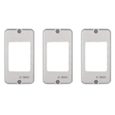 Imagem de 3 Placas Alumínio Polido P/ Condulete 3/4 Pol. Tramontina