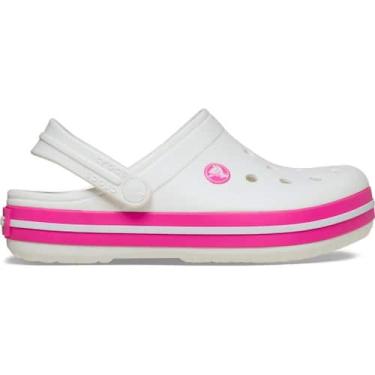 Imagem de Sandália Crocs Crocband Clog T White/Pink Crush, White, Pink crush, 27