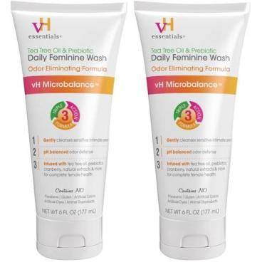 Imagem de Feminine Wash vH essentials, óleo de melaleuca, prebiótico, 177 ml x2