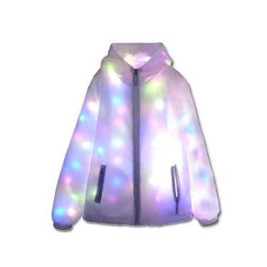 Imagem de Jaqueta LED Lightup O-MAYEVER para homens e mulheres branca