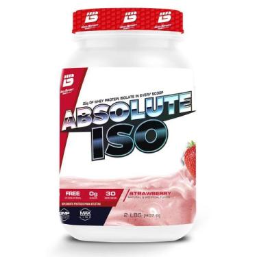 Imagem de Whey Protein Isolado Absolute Iso 907g - Bio Sports USA, 907G, MORANGO