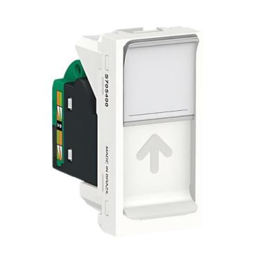 Imagem de Módulo Tomada Rj45 8 Fios Upt Cat5e Schneider Linha Orion S70540004