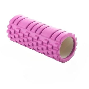 Imagem de Rolo Massagem Foam Roller Liberação Miofascial Soltura Yoga(rosa)