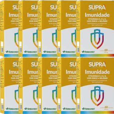 Imagem de Kit 10X Supra Imunidade - 500mg 60 Cápsulas - Herbamed-Masculino