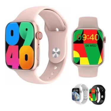 Imagem de Relogio Smart Watch W29 Pro Android iOS Bluetooth Nfc Tela 47mm Gps Notificaçoes Monitor Saude Nf-Unissex
