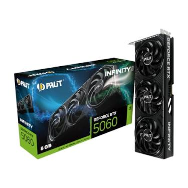Imagem de Placa de Vídeo Palit GeForce RTX 5060 Infinity 3 NVIDIA GeForce, 8GB GDDR7, 128Bits, FP4 e DLSS 4, Ray Tracing - NE75060019P1-GB2063S
