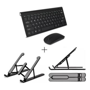 Imagem de BDNET, Teclado E Mouse Sem Fio + Sup. Para Notebook Book Core I5 Co