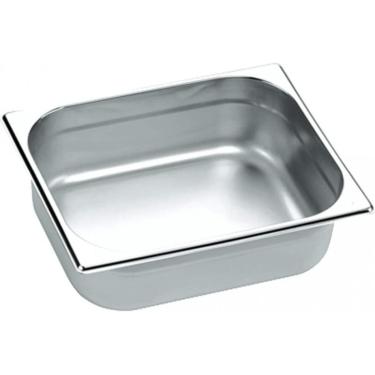 Imagem de Kit 2 Cubas Gastronomica Inox GN 1/4 x 65mm (265x162mm)