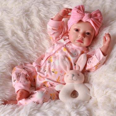 Imagem de Vinil macio de 20 polegadas Reborn Baby Doll BABESIDE com acessórios