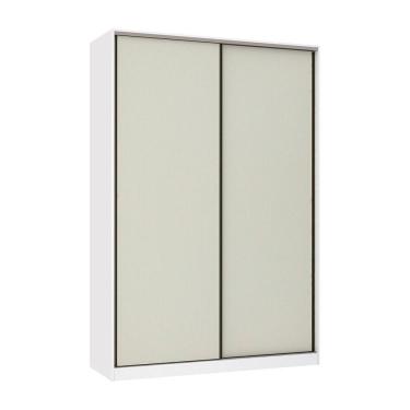 Imagem de Guarda Roupa 2 Portas De Correr 159cm Branco Ff Com Kashmir