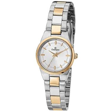 Imagem de Relógio Champion feminino dourado e prata 50 metros Ch24517s