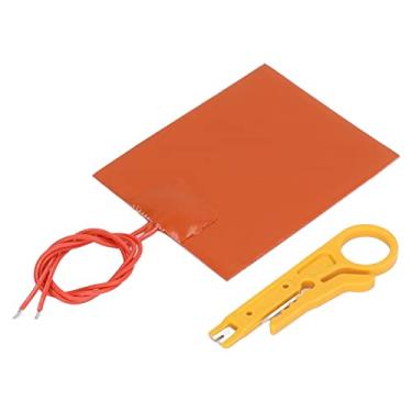 Imagem de Zhjvihx Tapete de Aquecimento Elétrico, Almofada de Aquecimento Elétrica Fina e Leve, Borracha de Silicone para Impressora 3D, Cama Quente