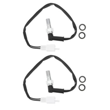 Imagem de YINETTECH 2 conjuntos de interruptores de luz de freio de pressão hidráulica M10x1.0 para motocicleta quadriciclo ATV