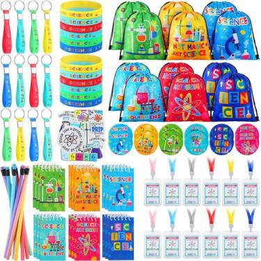 Imagem de Conjunto de lembrancinhas de festa Zhanmai, 140 peças, tema científico
