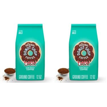 Imagem de Café moído The Original Donut Shop Dark Roast 340g x2