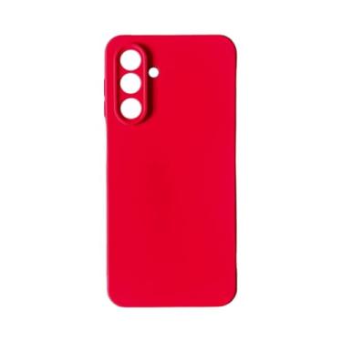 Imagem de Capinha Aveludada Para Samsung M36 - Capa Silicone Premium (Vermelho)