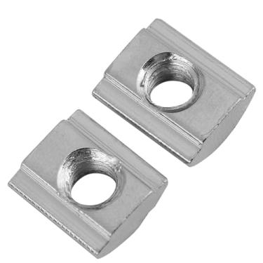 Imagem de Luqeeg Porca de Ranhura Em T de Aço Carbono Banhado a Níquel 50 Peças para Perfil de Alumínio - Fixador Simples de Usar para Muitos Projetos (Padrão europeu tipo 20-M5)