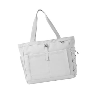 Imagem de MotiveTech Bolsa para raquete de tênis e badminton com compartimento para sapatos, grande capacidade para outros acessórios, Cinza Claro