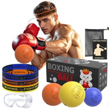 Imagem de WOSWEIR Bola de reflexo de boxe - melhora a velocidade, agilidade e coordenação - perfeita para treinamento de boxe e exercícios físicos