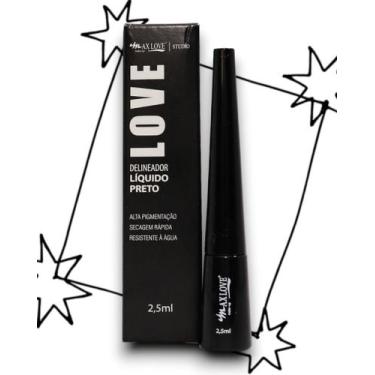 Imagem de Delineador Líquido à Prova D'água Max Love Cor:Preto, Preto