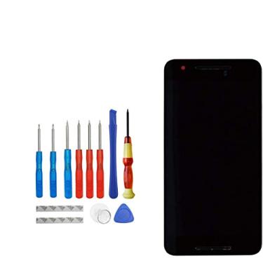 Imagem de Upplus Amoled Compatível com Google Nexus 6P tela sensível ao toque LCD painel frontal digitalizador com moldura com kit de ferramentas