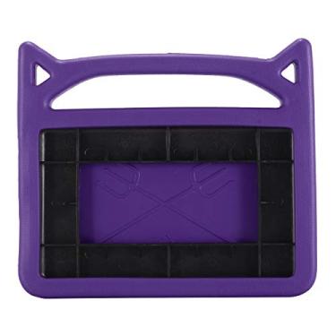 Imagem de SHREBORN Nova capa para tablet 10, capas infantis leves à prova de choque com suporte de gato fofo, incompatível com tablet Sumsung Nokia Sony de 10 polegadas - Roxo2
