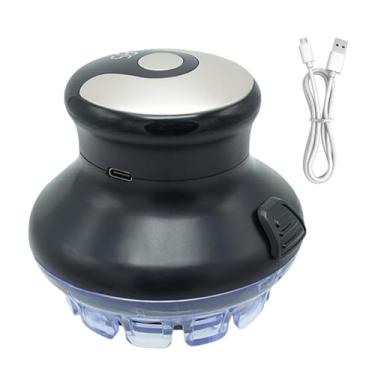 Imagem de Máquina de cortar cabelo para homens, aparador de cabelo elétrico | Máquina de cortar cabelo circular de corte rápido,Cortador de cabelo com display LED recarregável USB resistente à água para homens