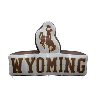 Imagem de FANMATS Mascote inflável NCAA Wyoming Cowboys - Expositor inflável autoinflável, ventilador e cordões embutidos, logotipo oficial da equipe – mostre seu espírito durante todo o ano