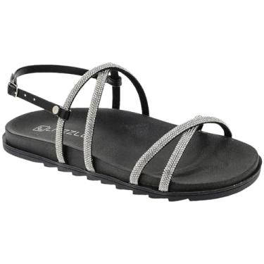 Imagem de Sandália Slide Papete Flatform Feminino Amarração (Preto, BR, Adulto, Numérico, 34)