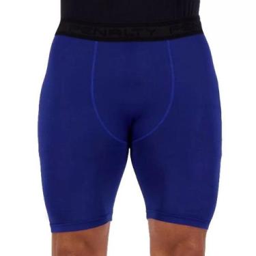 Imagem de Bermuda térmica penalty skin shorts compressão slim prot uv, M, Azul
