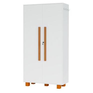 Imagem de Armário Multiuso 100% Mdf 2 Portas C/ Chave Londres Branco
