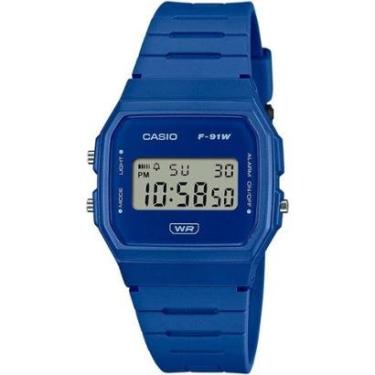 Imagem de Relógio Casio F-91WB-2A1DF Alarme Cronômetro-Unissex
